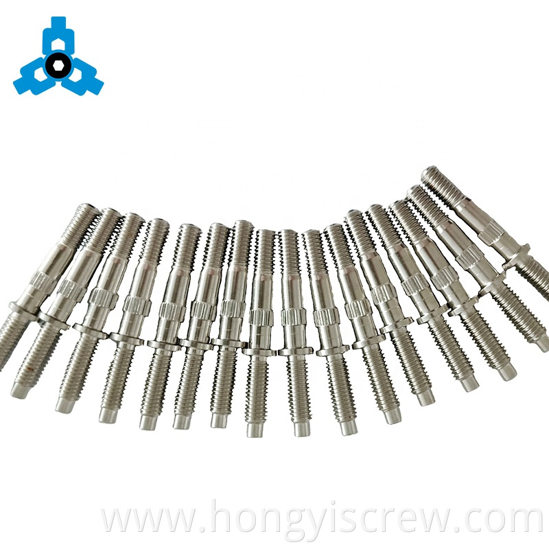 Knurled Double Threaded Bolt With Hex Spacer Stainless Steel OEM Stock Support